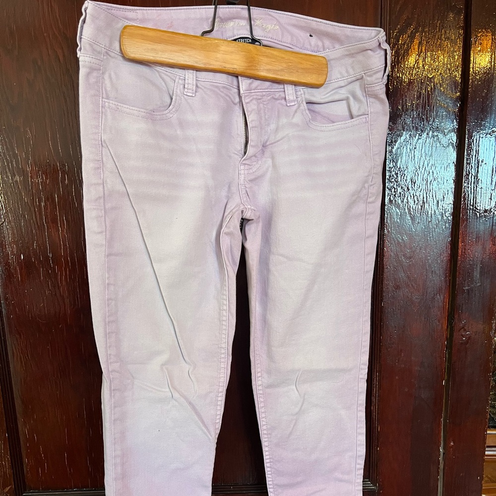 American Eagle Pink/Purple Jeans